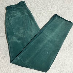 Lauren - Ralph Lauren Green Suede Pants